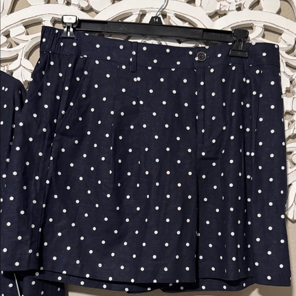 Polka Dot Blazer and Shorts Set - Picture 2 of 6